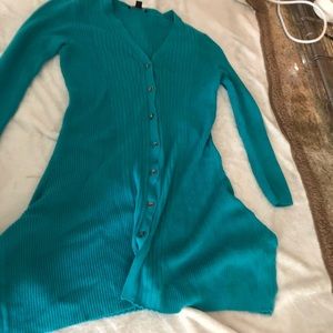 Long sleeved, long tunic sweater